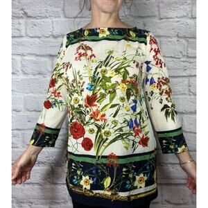 Linea by Louis Dell'Olio Floral Garden/ English Garden Blouse